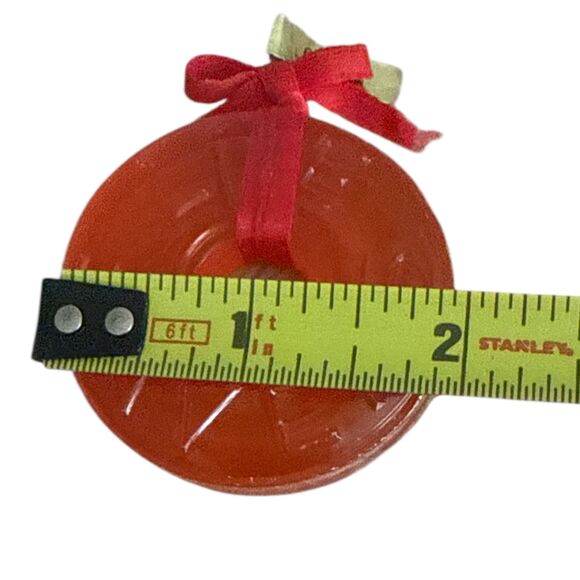 Vintage Life Savers Candy Christmas Ornaments Set of 3 Red Acrylic Holiday Decor - Picture 5 of 5